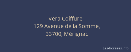 Vera Coiffure