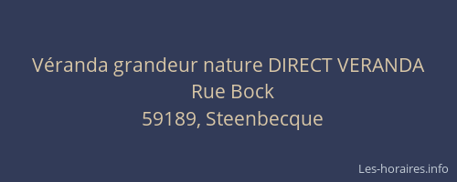 Véranda grandeur nature DIRECT VERANDA