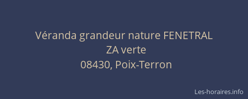 Véranda grandeur nature FENETRAL