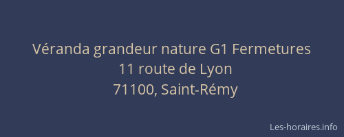 Véranda grandeur nature G1 Fermetures