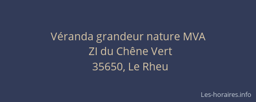 Véranda grandeur nature MVA