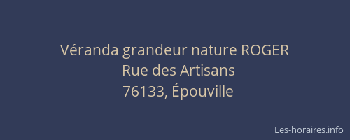 Véranda grandeur nature ROGER