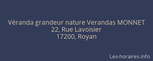 Véranda grandeur nature Verandas MONNET