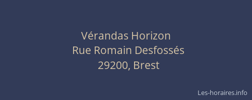 Vérandas Horizon