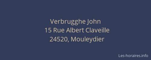 Verbrugghe John