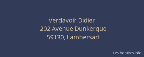 Verdavoir Didier