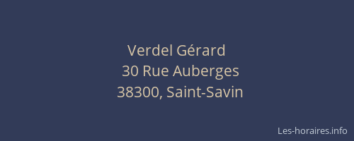 Verdel Gérard