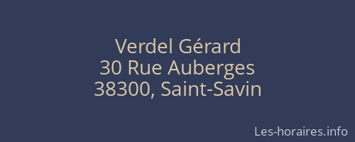 Verdel Gérard