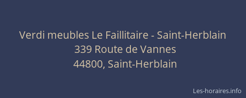 Verdi meubles Le Faillitaire - Saint-Herblain