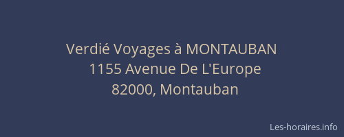 Verdié Voyages à MONTAUBAN