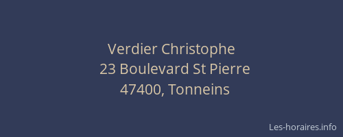 Verdier Christophe