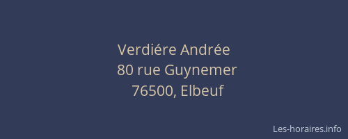 Verdiére Andrée