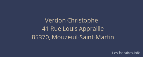 Verdon Christophe