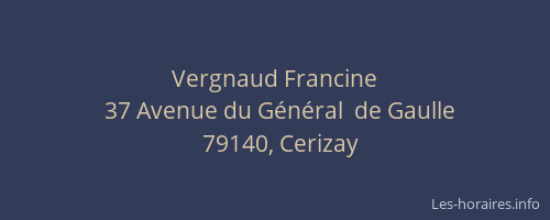 Vergnaud Francine