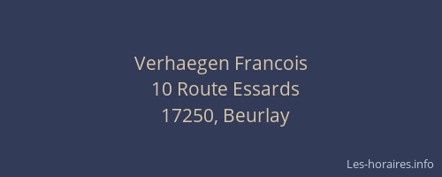 Verhaegen Francois