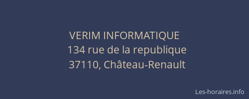 VERIM INFORMATIQUE