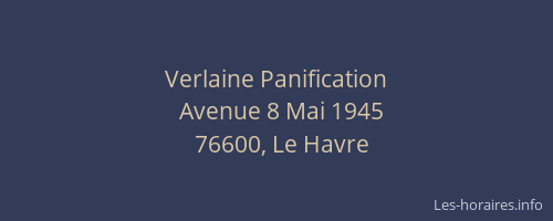 Verlaine Panification