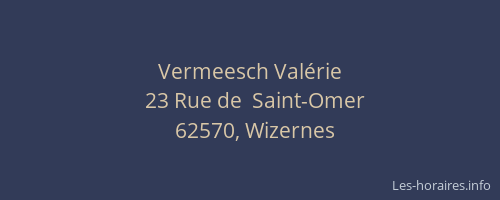 Vermeesch Val&eacute;rie