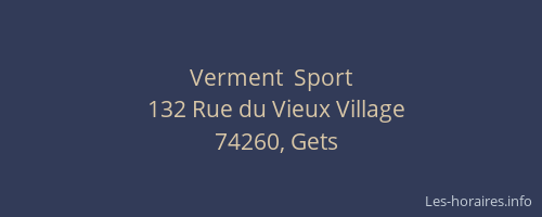 Verment  Sport