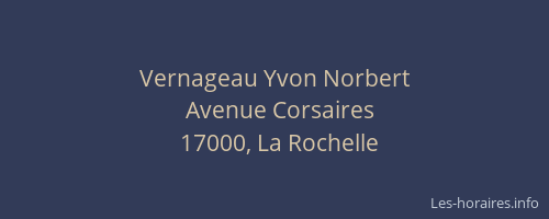 Vernageau Yvon Norbert