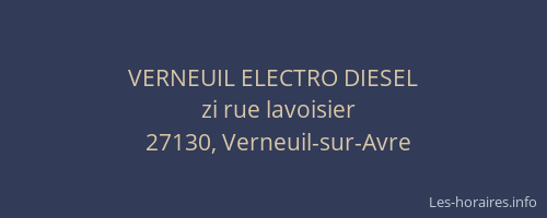 VERNEUIL ELECTRO DIESEL