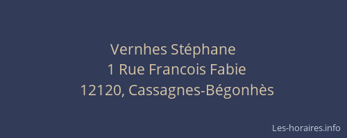Vernhes St&eacute;phane