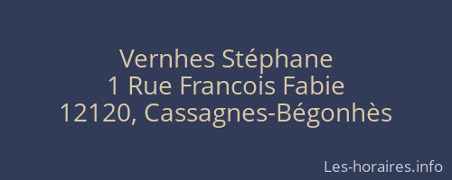 Vernhes Stéphane