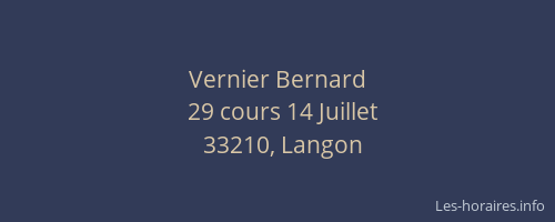Vernier Bernard