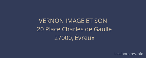 VERNON IMAGE ET SON