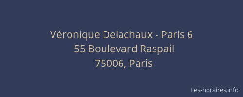 Véronique Delachaux - Paris 6