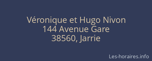 Véronique et Hugo Nivon
