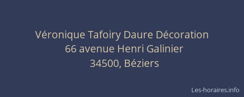 Véronique Tafoiry Daure Décoration