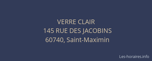 VERRE CLAIR