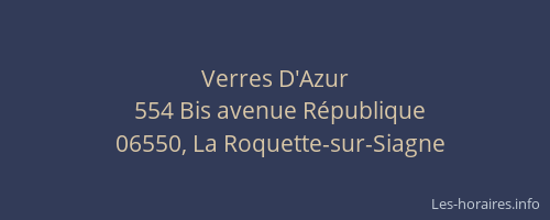 Verres D'Azur