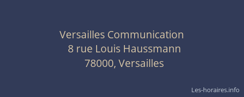 Versailles Communication