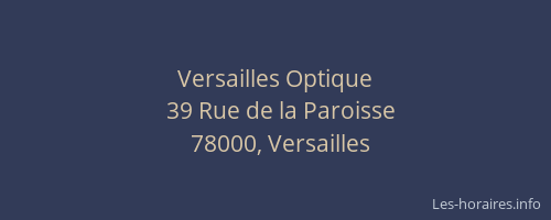 Versailles Optique