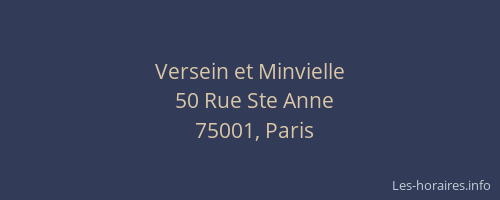 Versein et Minvielle