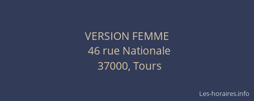 VERSION FEMME
