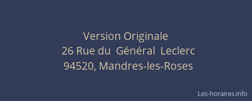 Version Originale