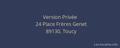 Version Priv&eacute;e