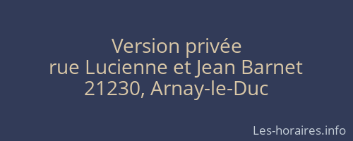 Version privée