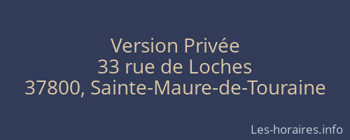 Version Privée