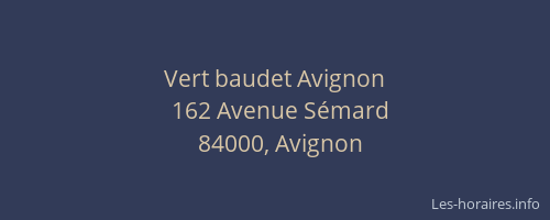 Vert baudet Avignon