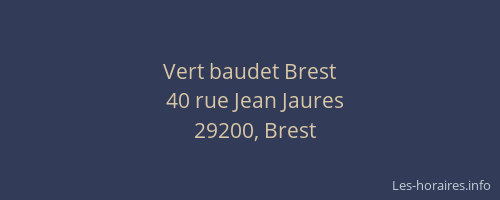 Vert baudet Brest