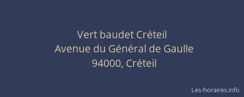 Vert baudet Cr&eacute;teil