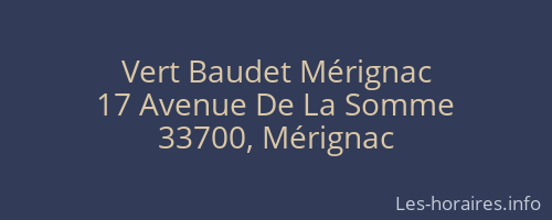 Vert Baudet Mérignac
