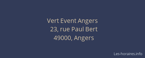 Vert Event Angers
