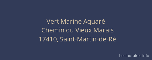Vert Marine Aquar&eacute;
