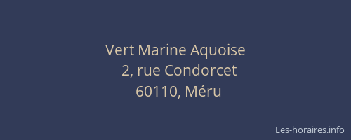 Vert Marine Aquoise