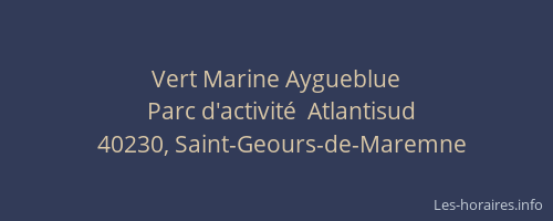 Vert Marine Aygueblue